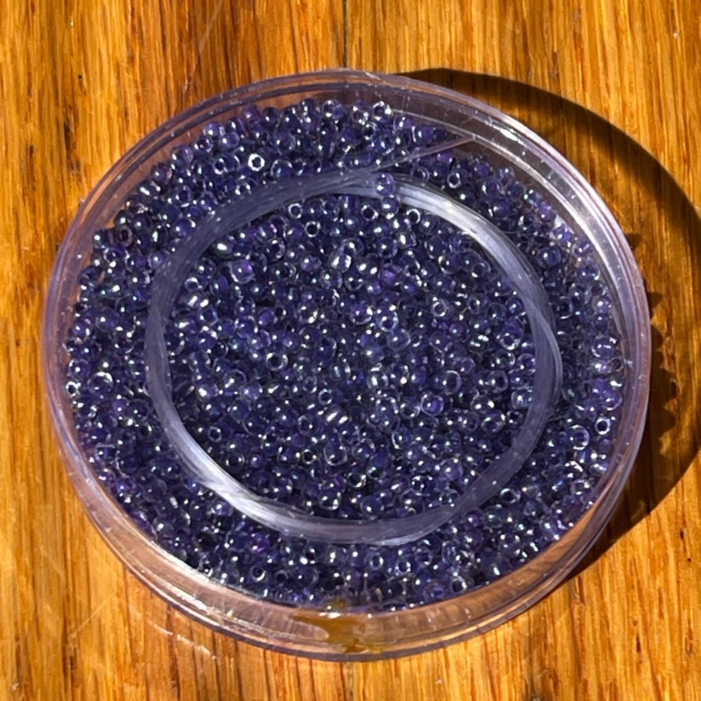 Purple Seed Beads Jewelry Making Kit - Picture 2 of 2